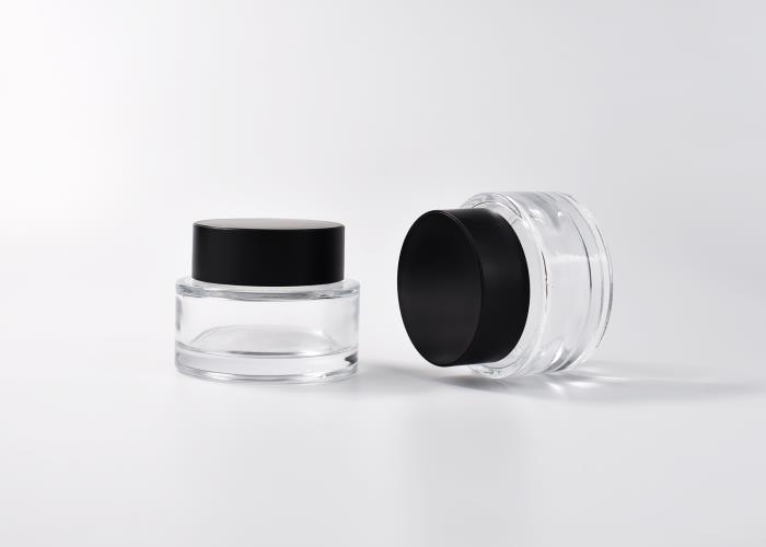 Luxury Glass Cosmetic Jar with Lid 30 ml